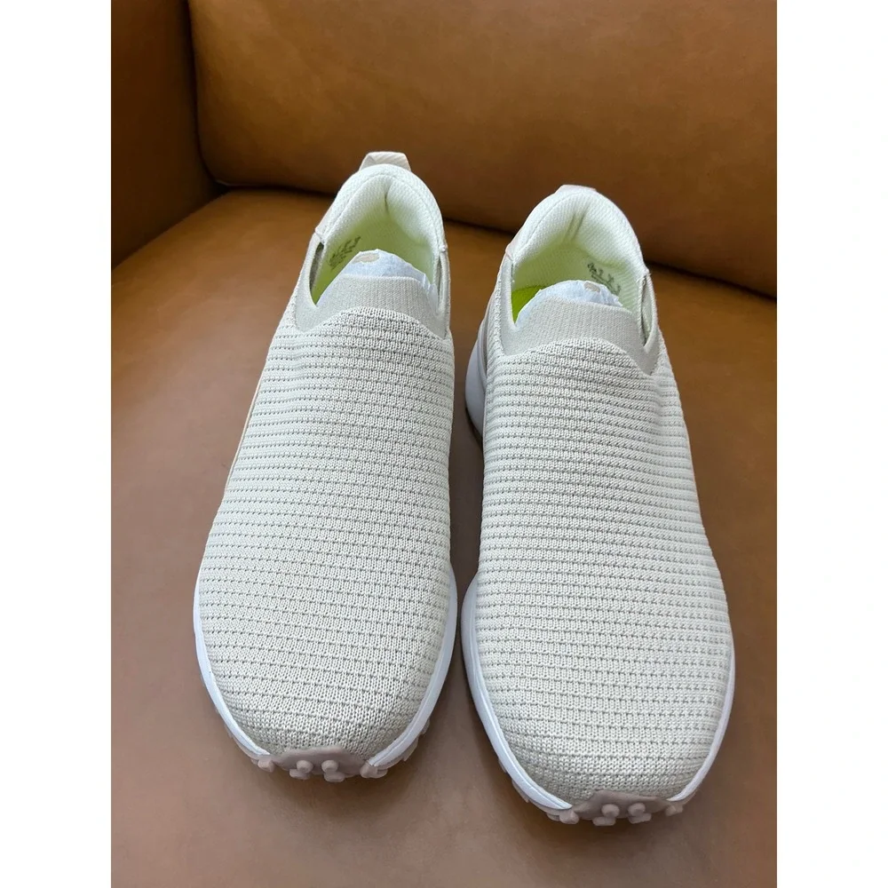 Ryka Jumpstart Walking Shoe Womens 8.5 Terra Taupe Slip On Sneaker